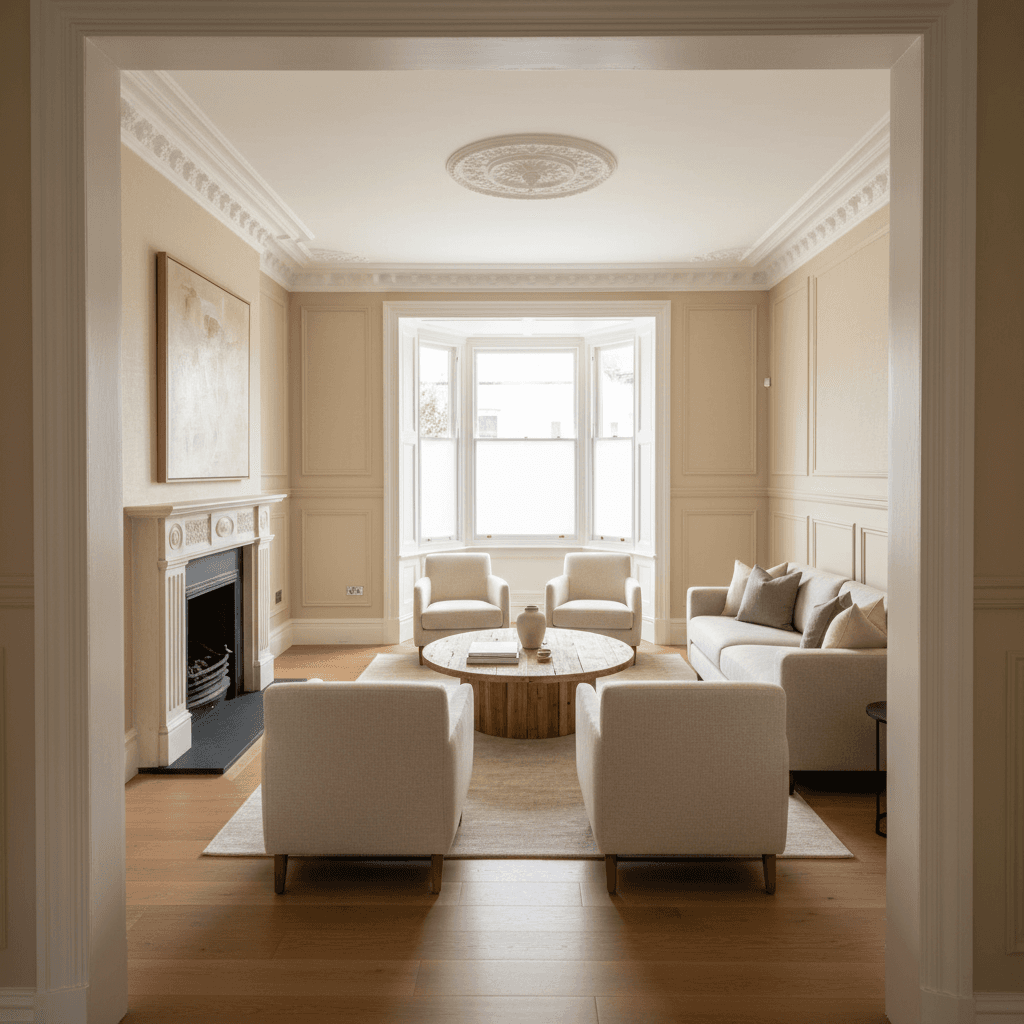 Completed interior decoration project