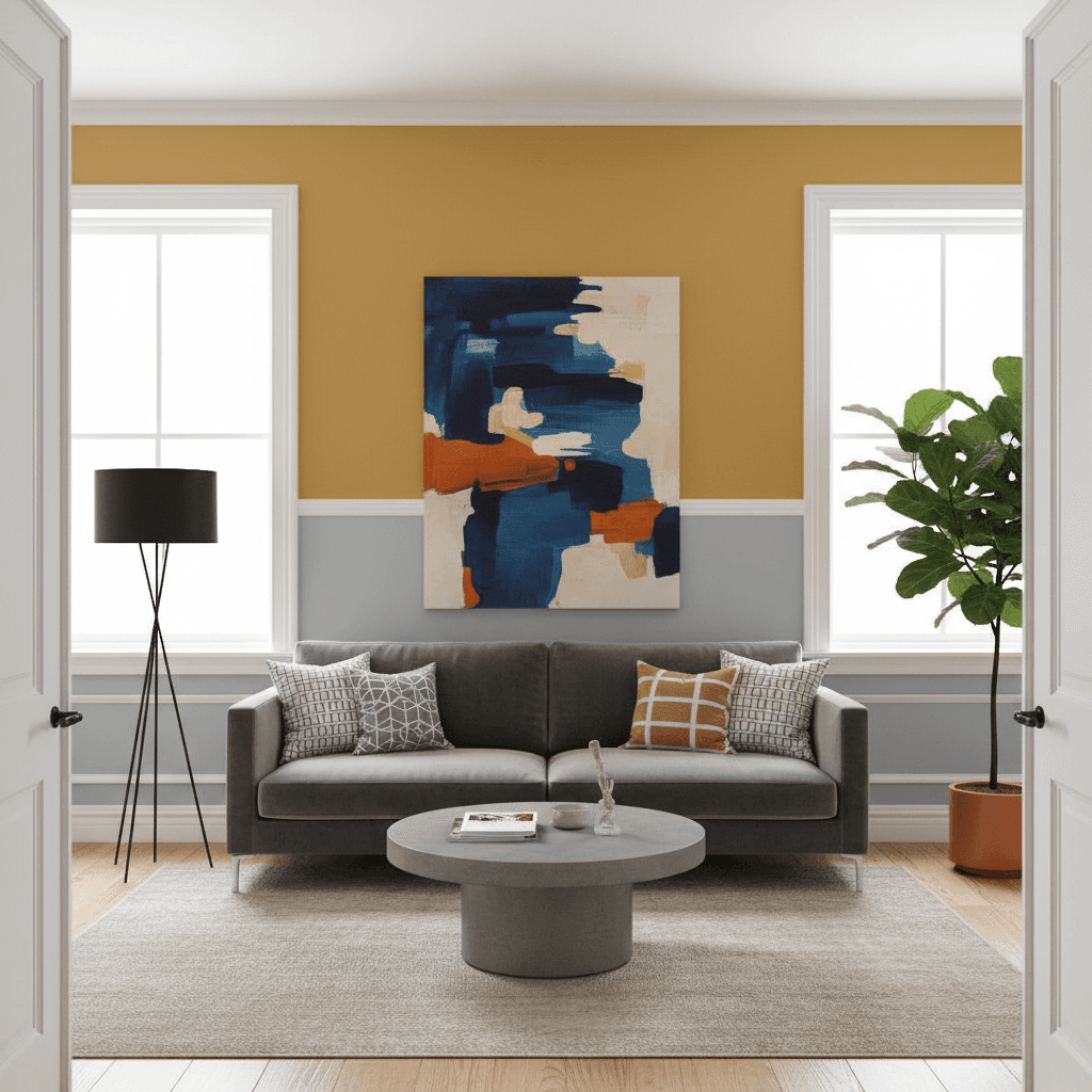 Fully decorated interior room with professional finishes