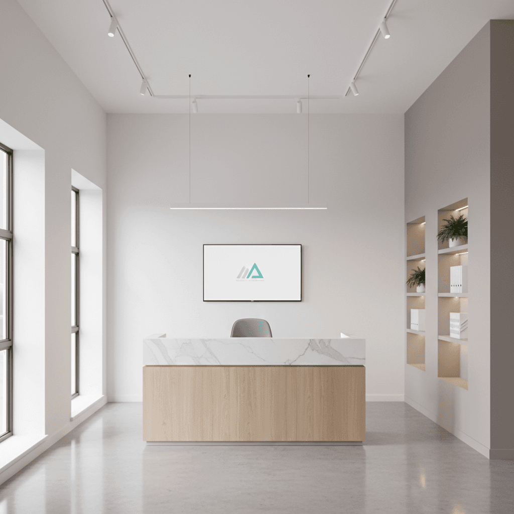 Commercial space with professional painting finish