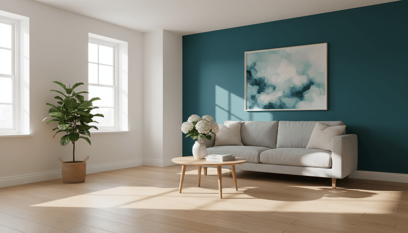 Finished interior painting project showing professional paint application in Sheringham home